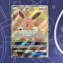 Pokemon TCG Eevee GX SM233 Full Art Black Star Promo Sun & Moon - Image 1