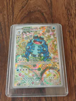 Seismitoad 105/086 SV: Black Bolt IR Pokemon Portuguese Brazilian Card NM - Image 1
