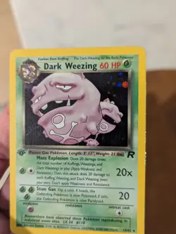 Dark Weezing Holo 1st Edition 14/82 Pokemon Team Rocket TCG Vintage WOTC - Image 3