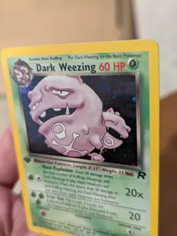Dark Weezing Holo 1st Edition 14/82 Pokemon Team Rocket TCG Vintage WOTC - Image 5