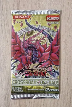 Yugioh Crossroads Of Chaos 1st Edition Factory Sealed Booster Pack CSOC English - Image 1