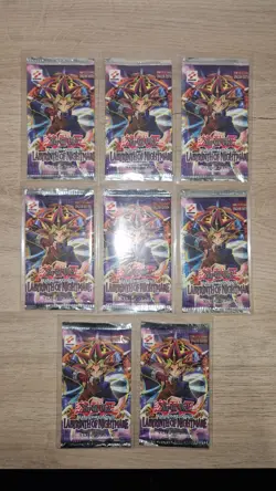 Yugioh Lot Of 8 Labyrinth Of Nightmare Factory Sealed Booster Packs X8 Unlimited - Image 1