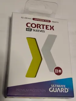 60 Sleeves Ultimate Guard Cortex R 62x89 Japanese Size (YUGIOH) R YELLOW -GIALLO - Image 2
