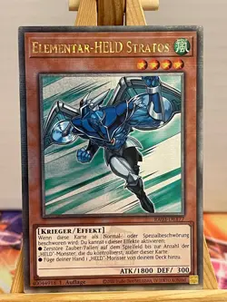Elementar-HELD Stratos RA03-DE177 Quarter Century Secret Rare DE NM YUGIOH - Image 1