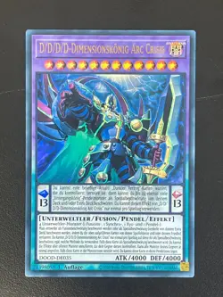 D/D/D/D-Dimensionskonig Arc Crisis DOOD-DE035 Ultra Rare Deutsch NM Yugioh - Image 1