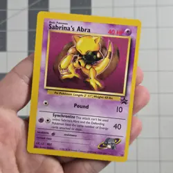 Sabrinas Abra OC Error Black Star Promo 19 Wotc LP Condition Pokemon Card - Image 1