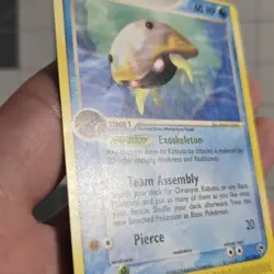 Kabuto OC Miscut Error ex Sandstorm E-Reader Pokemon Card 39/100 - Image 2