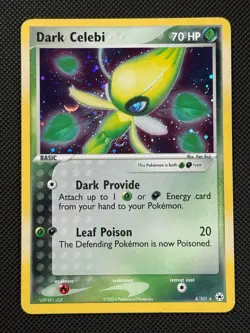 Pokemon Cards Dark Celebi 4/101 EX Hidden Legends Holo Rare NM - Image 1