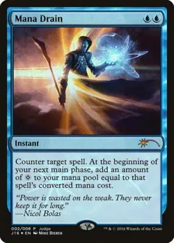 Mana Drain -Foil Light Play MTG Promos: Judge - Image 1