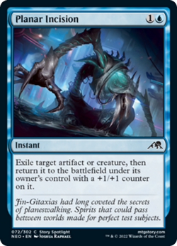 Planar Incision FOIL Kamigawa: Neon Dynasty NM Blue Common MAGIC CARD ABUGames - Image 1