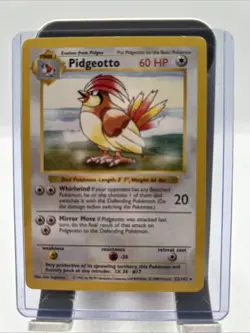 Pokemon TCG Pidgeotto Base Set 22/102 Regular Card, Shadowless - Image 1
