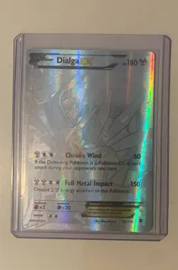 2014 Pokemon XY Full Art Dialga Ex Holo MINT Phantom Forces 122/119 Card - Image 1