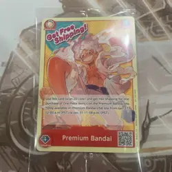 PREMIUM BANDAI CARD GAMES FEST 23-24 ONE PIECE CARD GAME MONKEY.D.LUFFY ENGLISH! - Image 1