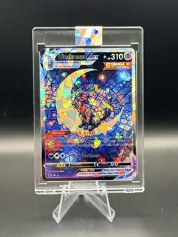 Umbreon VMAX Crescent Moonbreon Stained Glass Fractal Holo ART CARD! - Image 1