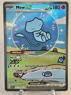 Mew ex - 232/091 - Pokemon Paldean Fates Special Illustration Rare Card - NM - Image 1