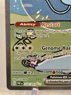 Mew ex - 232/091 - Pokemon Paldean Fates Special Illustration Rare Card - NM - Image 3