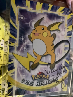 Veronica Ash Tayor 1995 cert authenticity pokemon 26 Raichu card - Image 4