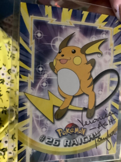 Veronica Ash Tayor 1995 cert authenticity pokemon 26 Raichu card - Image 5