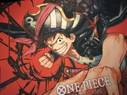One Piece Card Game Official Playmat Pirate Film Luffy Red - Image 3