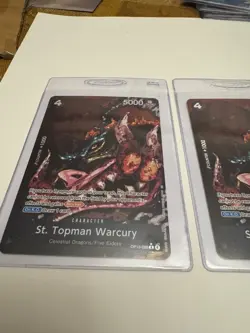 OP13-089 St. Topman Warcury Alt Art SP One Piece Carrying On His Will 2 Card Lot - Image 2