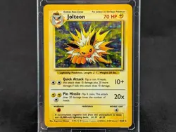 Pokemon Jolteon Holo Foil Card - Jungle 4/64 - 1999 WOTC Rare Vintage - Image 1