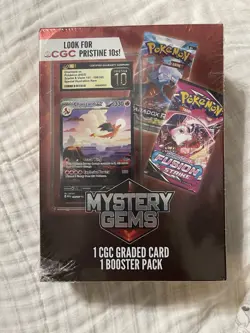 Pokemon Mystery Gems 1 CGC Graded Card & 1 Booster Pack 2025 New Sealed Box - Image 2