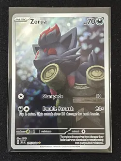 Pokemon TCG Shrouded Fable Zorua Illustration Rare Holo Card 075/064 - Image 1