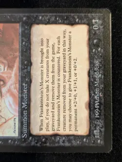 Frankenstein's Monster - The Dark - NM - Magic the Gathering - MTG - Black - Image 2