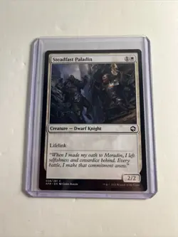 Steadfast Paladin (038) Adventures in the Forgotten Realms x4 4x AFR MTG Magic - Image 1