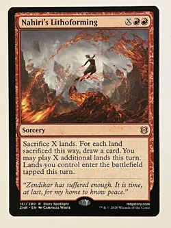Nahiri's Lithoforming Zendikar Rising Non-Foil MTG NM - Image 1