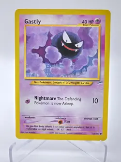 Gastly 65/105 Neo Destiny Unlimited WOTC Pokemon TCG LP Common - Non-Holo - Image 1