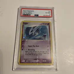 2007 POKEMON POP SERIES 5 #2 LUGIA-HOLO PSA 6 - Image 1