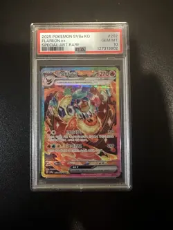 2025 POKEMON KOREAN SV8A-TERASTAL FEST EX SPECIAL ART RARE FLAREON EX PSA 10 - Image 1
