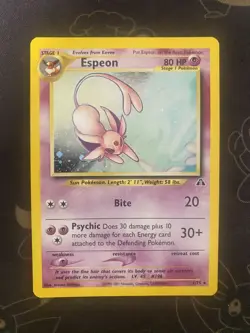 Pokemon Espeon 1/75 Neo Discovery Holo Rare MP/LP - Image 1