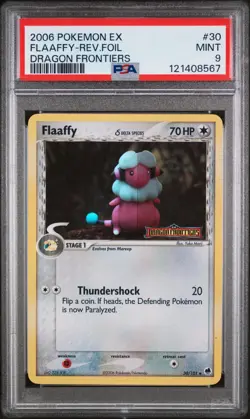 Pokemon Flaaffy EX Dragon Frontiers Reverse Holo #30 PSA 9 MINT - Image 1