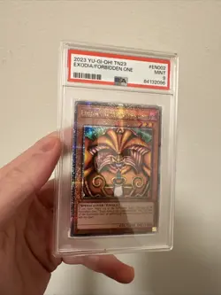 2023 Yu-Gi-Oh! TN23 Exodia The Forbidden One 25th Anniversary Tin QC PSA 9 - Image 2