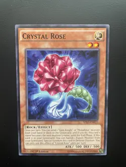 Yugioh Crystal Rose SP17-EN021 1st Edition Common NM/LP - Image 1