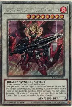 Yu-Gi-Oh TCG Ignister Prominence, The Blasting Dracoslayer RA04-EN253 PSE NM - Image 1