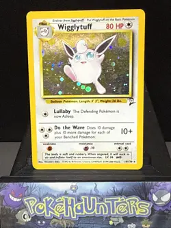 Pokemon Card Wigglytuff 19/130 Holo Rare Base Set 2 WOTC Light Play - Image 1