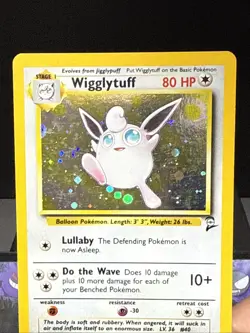 Pokemon Card Wigglytuff 19/130 Holo Rare Base Set 2 WOTC Light Play - Image 2
