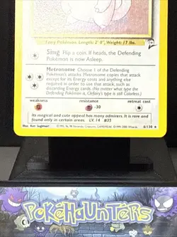 Pokemon Card Clefairy 6/130 Base Set 2 Holo Rare WOTC Near Mint - Image 3