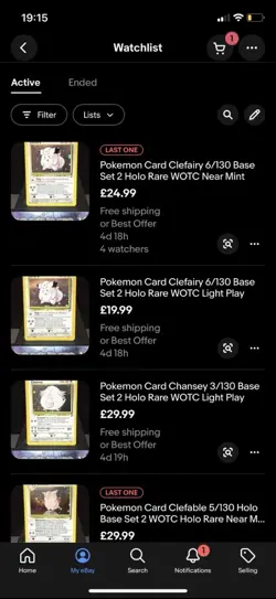 6 Vintage Pokemon Cards RESERVED - Image 1