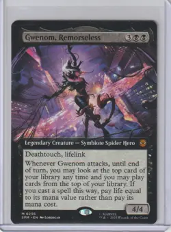 Magic The Gathering Marvel Spider-Man - Gwenom, Remorseless #256 Borderless - Image 1