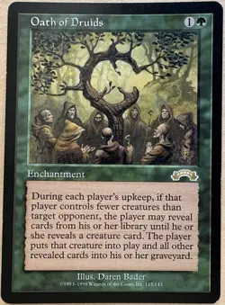 Oath of Druids X1 Exodus Mtg Magic the Gathering - Image 1
