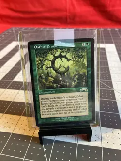 Vintage 1998 MTG Exodus Oath Of Druids Card NM - Image 5
