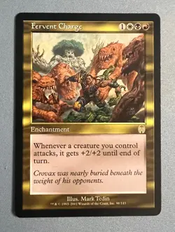 Fervent Charge #98 Apocalypse APC Magic MTG NM/LP - Image 1