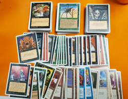 Vintage Magic the Gathering White bordered card lot, 200 cards - Image 1