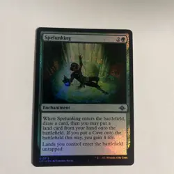 MTG Magic the Gathering Spelunking (213/535) The Lost Caverns of Ixalan LP FOIL - Image 1