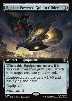 Rocket-Powered Goblin Glider Extended Art Regular - Marvel'S Spider-Man MTG-NM - Image 1