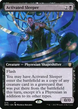 Activated Sleeper Extended Art Regular - Dominaria United Commander MTG-NM - Image 1